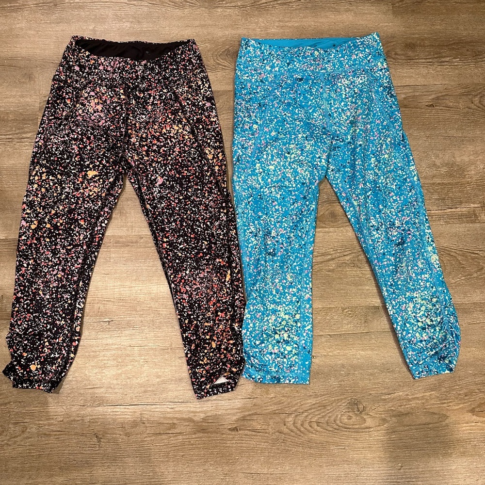 Girl size large 10/12 Tek Gear dry fit capri leggings.